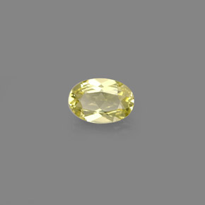 Crisoberillo naturale giallo da 0,52 ct, taglio ovale, VVS