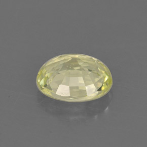 Crisoberillo naturale verde da 0,87 ct, taglio ovale, VVS-VS