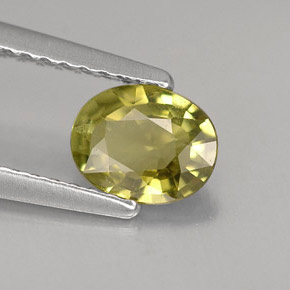 Crisoberillo naturale verde da 0,66 ct, taglio ovale, VVS-VS