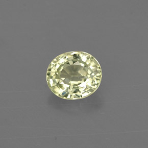 Crisoberillo naturale verde da 0,54 ct, taglio ovale, VVS