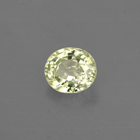 Crisoberillo naturale verde da 0,54 ct, taglio ovale, VVS