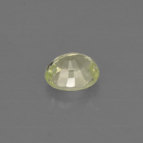 Crisoberillo naturale verde da 0,54 ct, taglio ovale, VVS