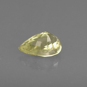 Crisoberillo naturale giallo da 0,58 ct, taglio a pera, VS-SI