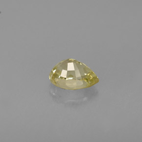 Crisoberillo naturale giallo da 0,53 ct, taglio a pera, VVS-VS