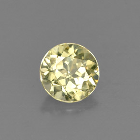 Crisoberillo naturale giallo da 0,68 ct, taglio rotondo, VVS