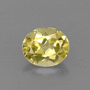 Crisoberillo naturale giallo da 0,72 ct, taglio ovale, VVS-VS
