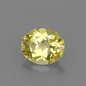Crisoberillo naturale giallo da 0,72 ct, taglio ovale, VVS-VS