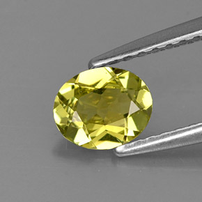 Crisoberillo naturale verde da 0,57 ct, taglio ovale, VVS