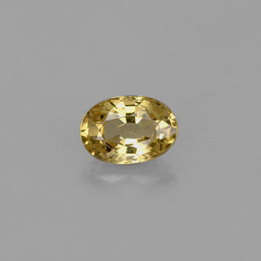 Crisoberillo naturale giallo da 0,65 ct, taglio ovale, VVS-VS