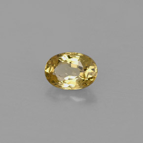Crisoberillo naturale giallo da 0,65 ct, taglio ovale, VVS-VS