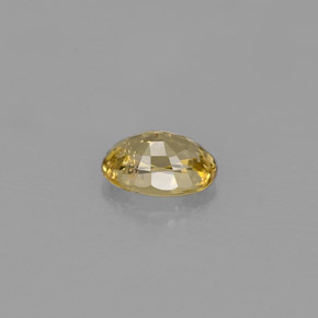 Crisoberillo naturale giallo da 0,65 ct, taglio ovale, VVS-VS