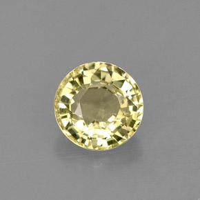 Crisoberillo Giallo naturale da 0.74 ct, Taglio rotondo, VVS-VS