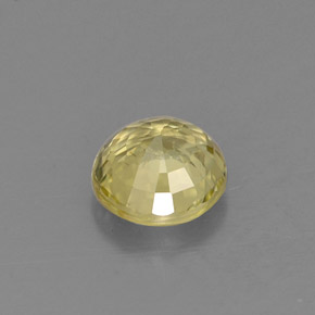 Crisoberillo Giallo naturale da 0.74 ct, Taglio rotondo, VVS-VS