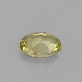 Crisoberillo naturale verde da 0,66 ct, taglio ovale, VVS