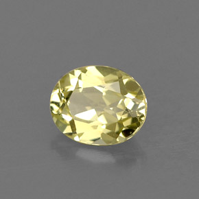 Crisoberillo naturale verde da 0,69 ct, taglio ovale, VVS