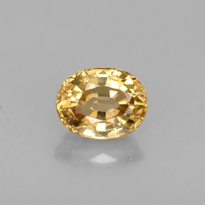 Crisoberillo naturale giallo da 0,90 ct, taglio ovale, VVS