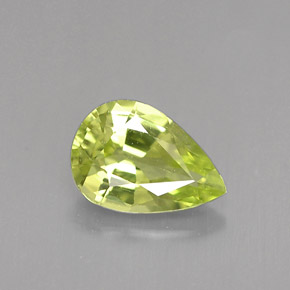 Crisoberillo naturale verde da 1,07 ct, taglio a pera, VVS-VS