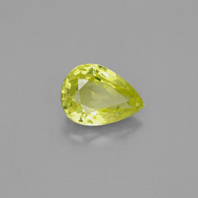Crisoberillo naturale giallo da 1,44 ct, taglio a pera, VVS-VS