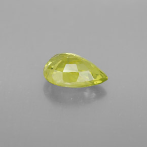 Crisoberillo naturale giallo da 1,44 ct, taglio a pera, VVS-VS