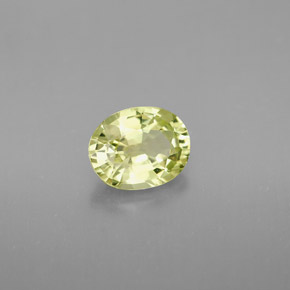 Crisoberillo naturale verde da 1,38 ct, taglio ovale, VVS
