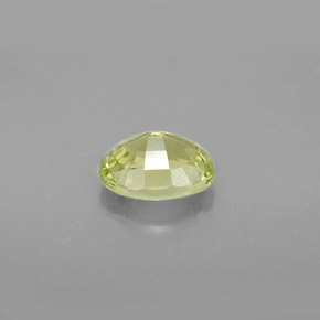 Crisoberillo naturale verde da 1,38 ct, taglio ovale, VVS