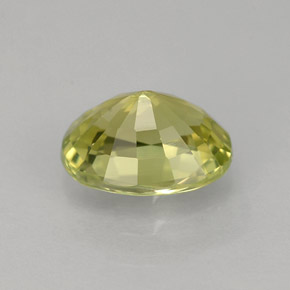 Crisoberillo naturale giallo da 1,45 ct, taglio ovale, VVS