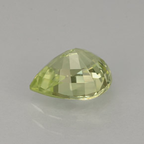 Crisoberillo naturale verde da 1,27 ct, taglio a pera, IF