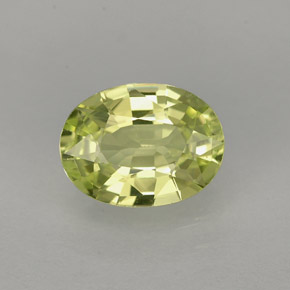 Crisoberillo naturale verde da 1,26 ct, taglio ovale, IF