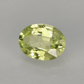 Crisoberillo naturale verde da 1,26 ct, taglio ovale, IF
