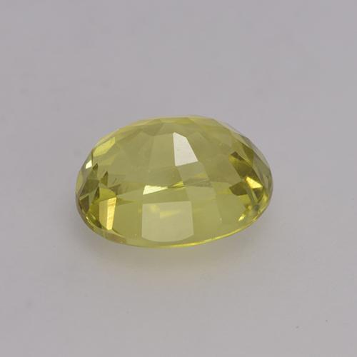Crisoberillo naturale giallo da 1,41 ct, taglio ovale, VS