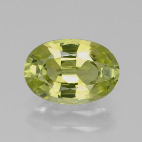 Crisoberillo naturale giallo da 1,42 ct, taglio ovale, VVS-VS