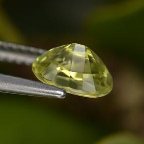 Crisoberillo naturale giallo da 1,41 ct, taglio ovale, VVS-VS