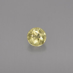 Crisoberillo naturale giallo da 0,46 ct, taglio rotondo, VVS-VS