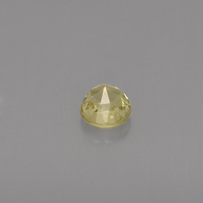 Crisoberillo naturale giallo da 0,46 ct, taglio rotondo, VVS-VS