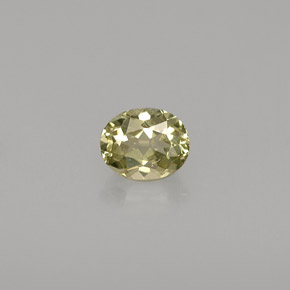 Crisoberillo naturale verde da 0,46 ct, taglio ovale, VVS-VS