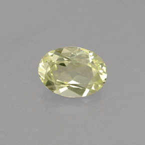 Crisoberillo naturale giallo da 0,75 ct, taglio ovale, VVS-VS