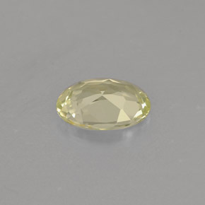 Crisoberillo naturale giallo da 0,75 ct, taglio ovale, VVS-VS