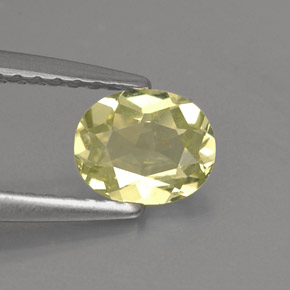 Crisoberillo naturale giallo da 0,57 ct, taglio ovale, VVS-VS