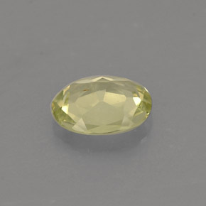 Crisoberillo naturale giallo da 0,57 ct, taglio ovale, VVS-VS
