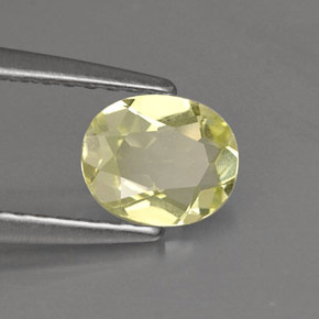 Crisoberillo naturale giallo da 0,62 ct, taglio ovale, VVS-VS