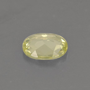 Crisoberillo naturale giallo da 0,62 ct, taglio ovale, VVS-VS