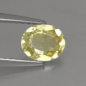 Crisoberillo naturale giallo da 0,68 ct, taglio ovale, VS