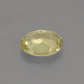 Crisoberillo naturale giallo da 0,68 ct, taglio ovale, VS