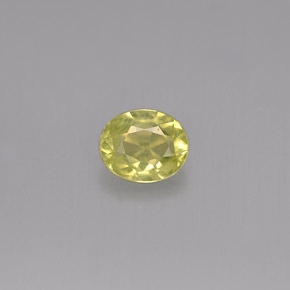 Crisoberillo naturale giallo da 0,45 ct, taglio ovale, VS
