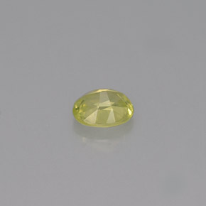 Crisoberillo naturale giallo da 0,45 ct, taglio ovale, VS