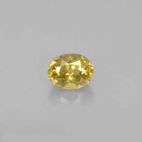 Crisoberillo naturale giallo da 0,70 ct, taglio ovale, VVS-VS