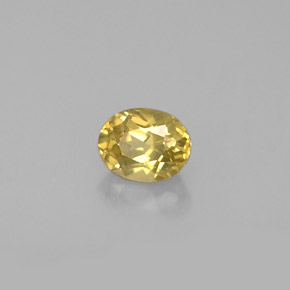 Crisoberillo naturale giallo da 0,70 ct, taglio ovale, VVS-VS