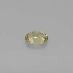 Crisoberillo naturale verde da 0,52 ct, taglio ovale, VS