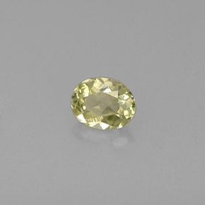 Crisoberillo naturale verde da 0,53 ct, taglio ovale, VS