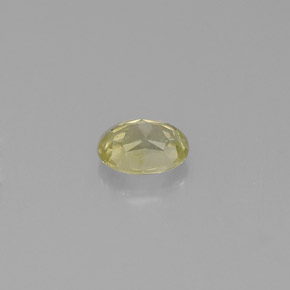 Crisoberillo naturale verde da 0,53 ct, taglio ovale, VS